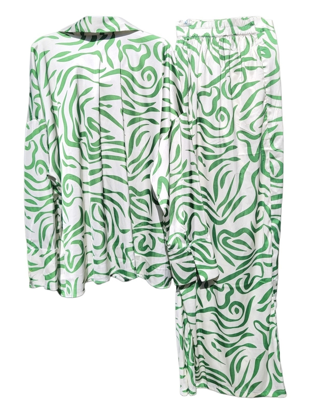 The Drop Abstract Print Shirt & Wide Leg Trousers by @thejenniejenkins -Sz 3X - Picture 4 of 13
